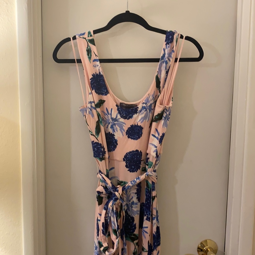 Maxi dress perfect for gender reveal party!